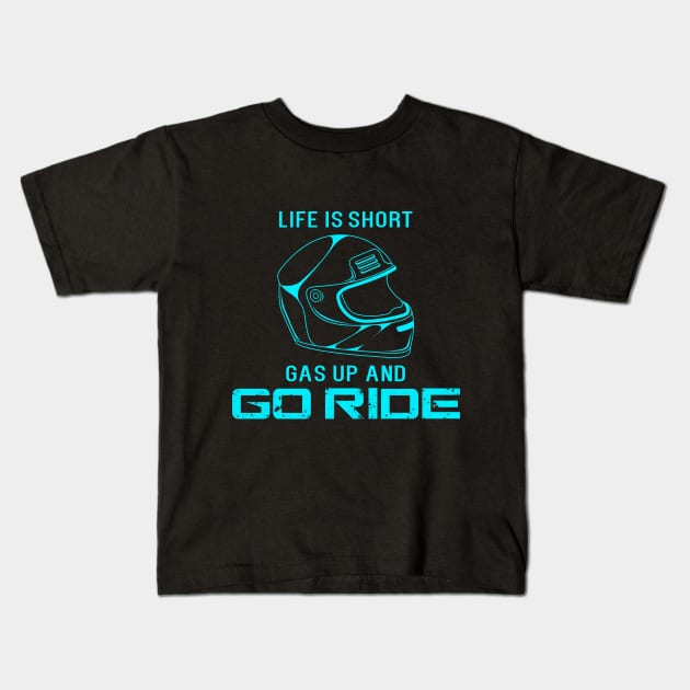 Motorcycling for Beginners Kids T-Shirt by Markus Schnabel